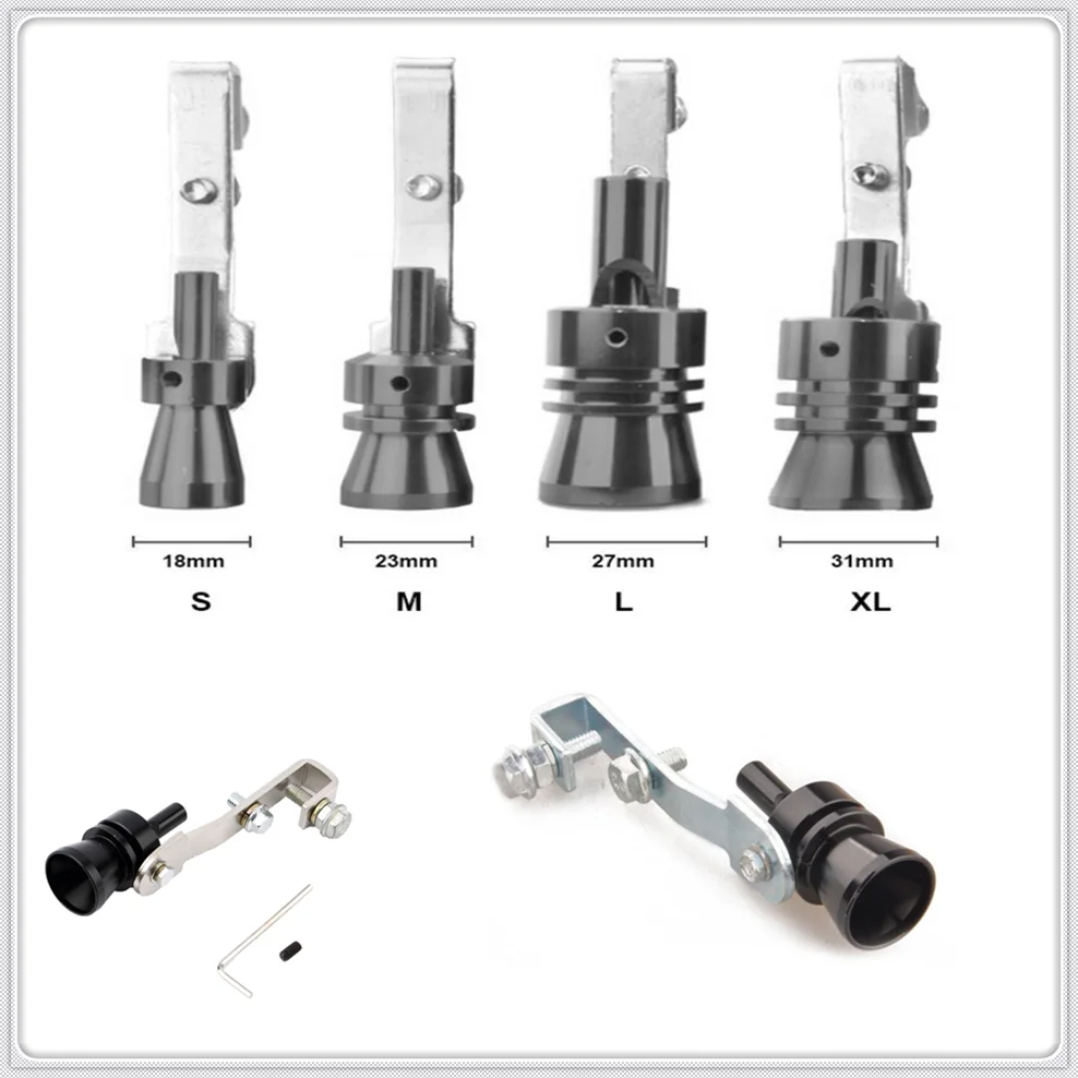 cheap Car Turbo Exhaust pipes Muffler Sound Whistle Simulator black for BMW E34 F10 F20 E92 E38 E91 E53 E70 X5 M M3 E46 E39 E38 E90