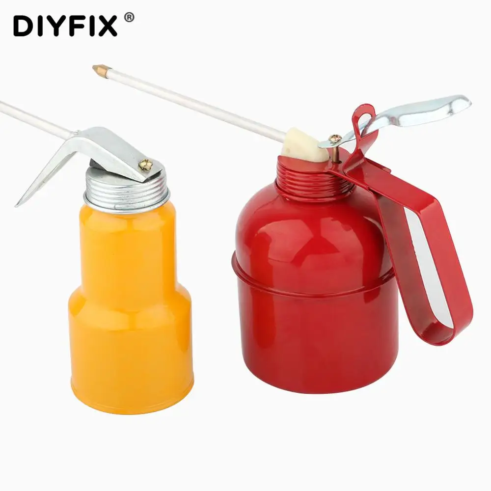 

DIYFIX 300/500ML Grease Gun Oil Pump Lubricating Oil Can Metal Hose High Pressure Oiler Oil Injector Can Car Repair Clean Tools