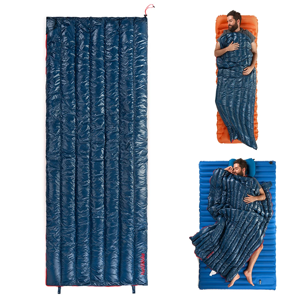 

Naturehike Ultralight Waterproof warmer Repellent Ultra Light Down Sleeping Bag Envelope Type Lazy Bag Camping Sleeping Bags