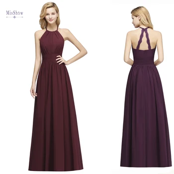 

MisShow Evening Dresses Floor Length A-line Sleeveless Hollow Backless Criss-Cross Sexy Formal Gowns Party Prom Dress vestidos