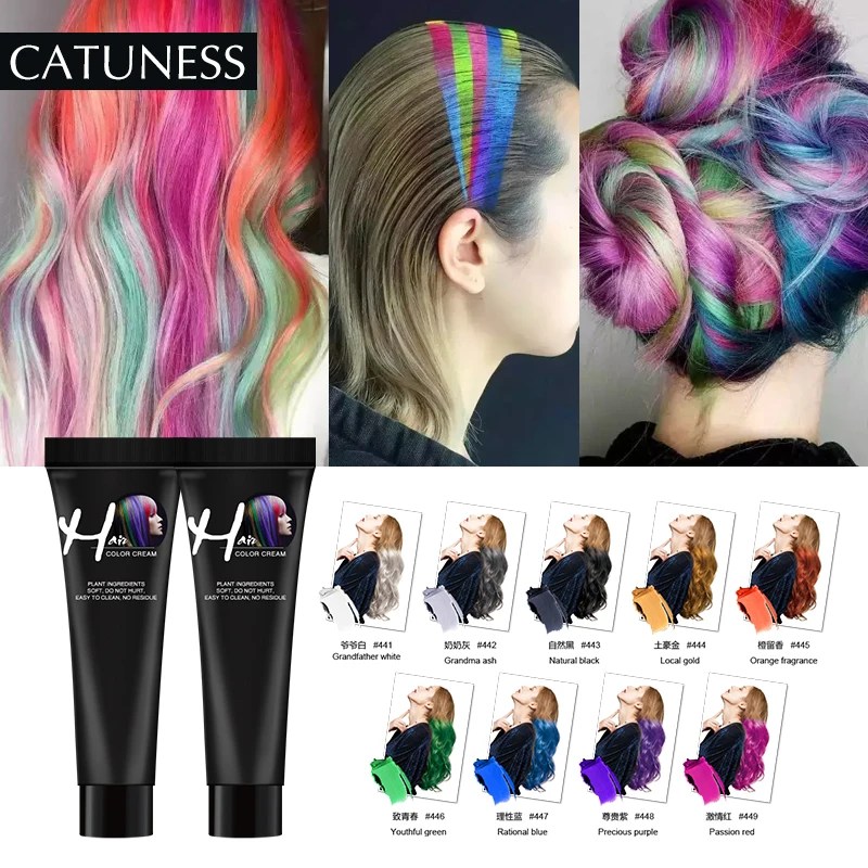 Крем для волос без раздражения, краска для волос, длинная краска, без запаха, крем для волос, оттенок для волос, Полупостоянный муравей