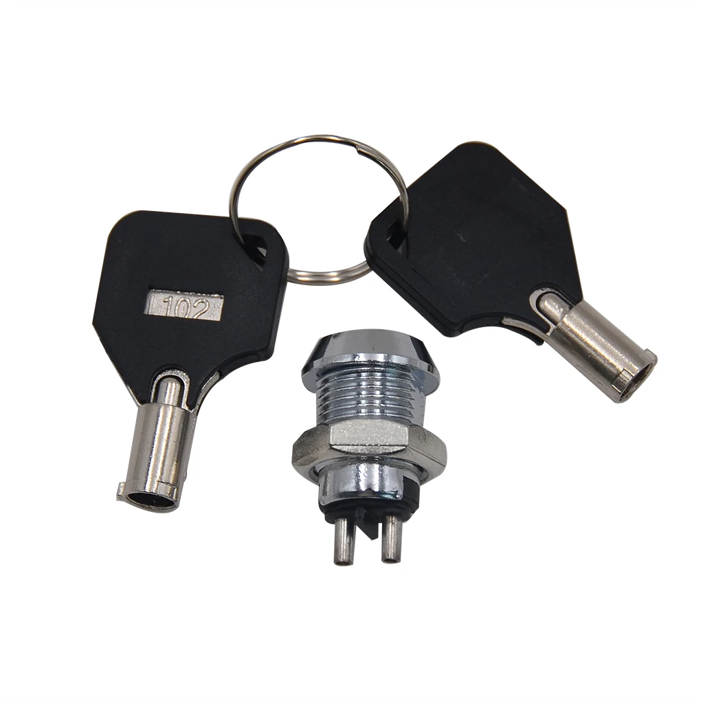 

3PCS/Set Universal Key Operated Security Barrel Switch SPST On-Off 2 Position Common 2 Keys