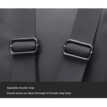 Ежедневный большой емкости подростка искусственная PU молния водонепроницаемый подарок регулируемый ремень Мужчины Рюкзак Портативный Противоугонный легкий