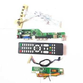 

For N154I2-L04/L05 T.V56 controller board LCD display panel 1CCFL 30Pin LVDS VGA HDMI AV USB RF Remote+Inverter+keyboard DIY kit