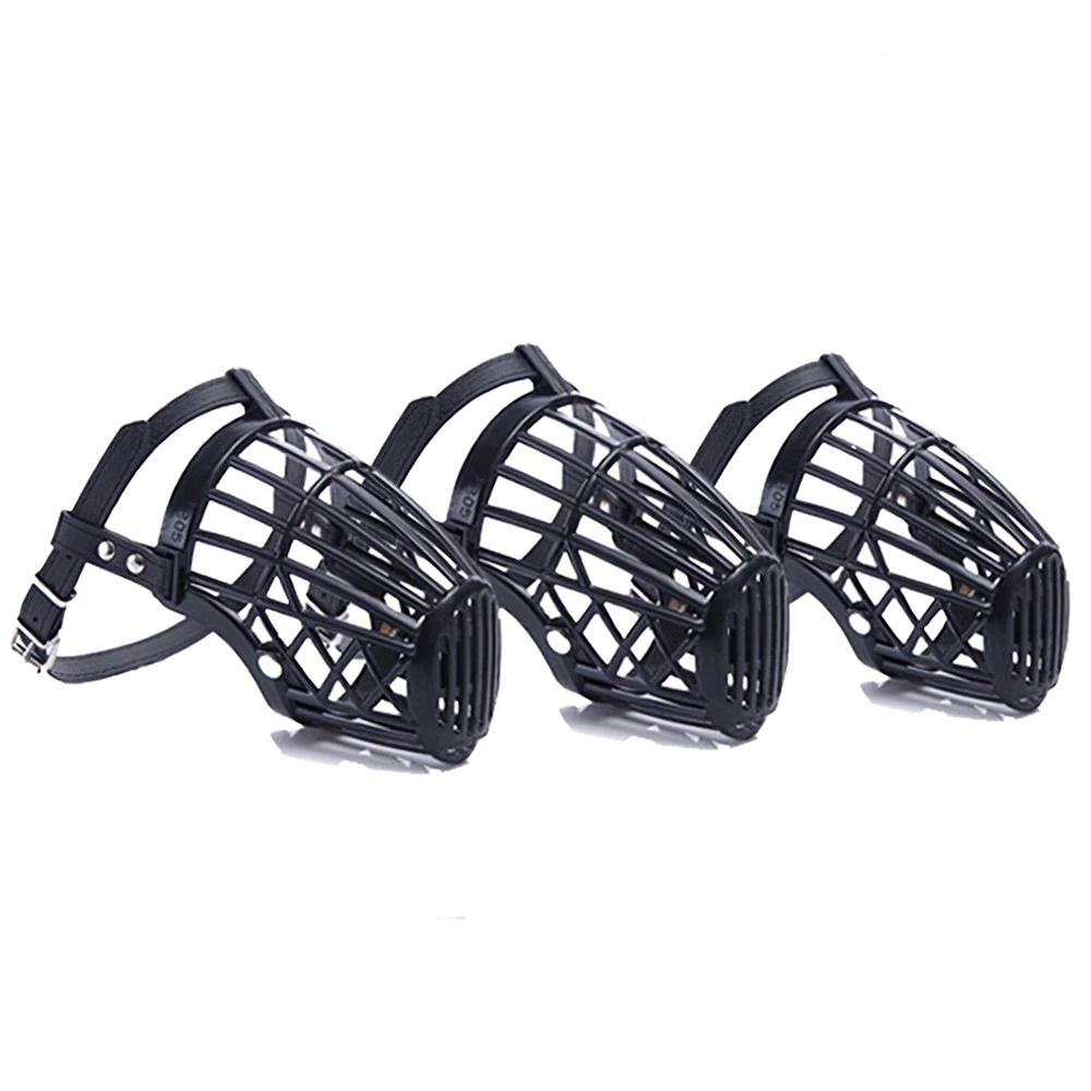 

Soft Silicone Dog Muzzle Plastic Adjustable Basket Prevent Biting Chewing Barking for Dogs Comfortable to Wear Dog Muzzle
