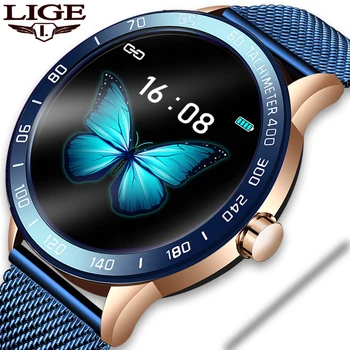 

LIGE Smart Watch Men Health smartwatch Heart Rate Sphygmomanometer Pedometer Android iOS Fitness Tracker Waterproof Sports Watch