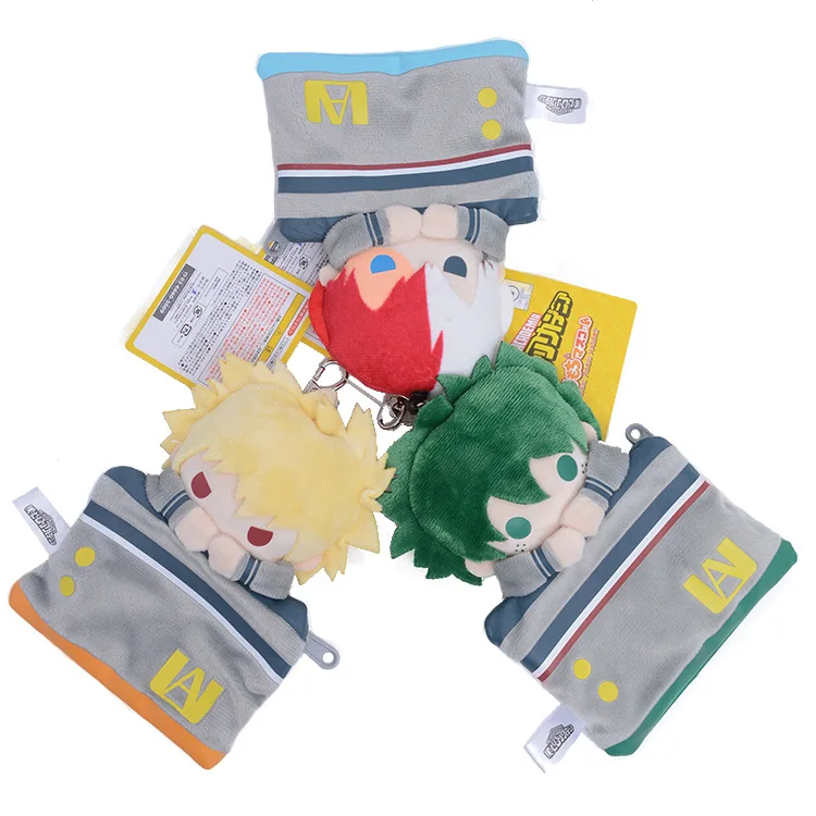 My Boku No Hero Academy Bakugou Katsuki Midoriya izku Todoroki Shoto плюшевый кошелек держатель для карт
