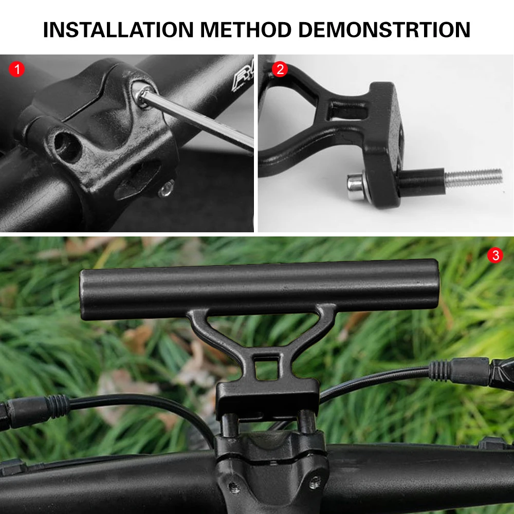 Bicycle Accessories Bicycle Handlebar Bicycle Handlebar Extender Bicycle Handlebar Extension Bicycle Mount Holder Bike Handlebar Extender Aluminum Alloy Bike Handlebar Extension Bracket Adjustable Extender Handlebar