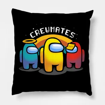 

Among us CREWMATES printed Pillowcase Cushion Cover Home Decor Pillow Case Cover Seat Car Throw Pillowcase Decoration For Home