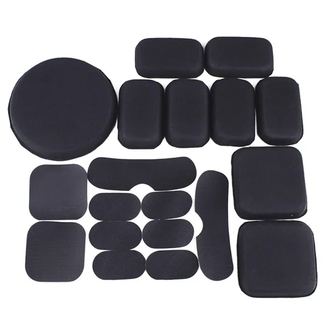 US $7.97 19Pcs/set Combat Paintball Airsoft Tactical Military Helmet Pads Hunting Helmet Protective Pad EVA