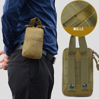 

Oxford Tactical Bag Outdoor Military Multi-Function Waist Fanny Pack Phone Key Mini Tools Waterproof Airsoft Sport Hunting Pouch