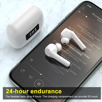 

Gift TWS Stereo Wireless Earbuds Noise Reduction Hands-free Call Digital Display With Charging Box Bluetooth 5.0 Touch Control