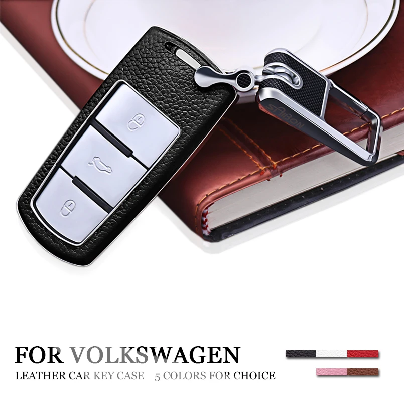 1 шт. автомобильный кожаный чехол держатель подходит для VW Volkswagen Magotan дистанционный умный ключ Passat B6 B7 CC