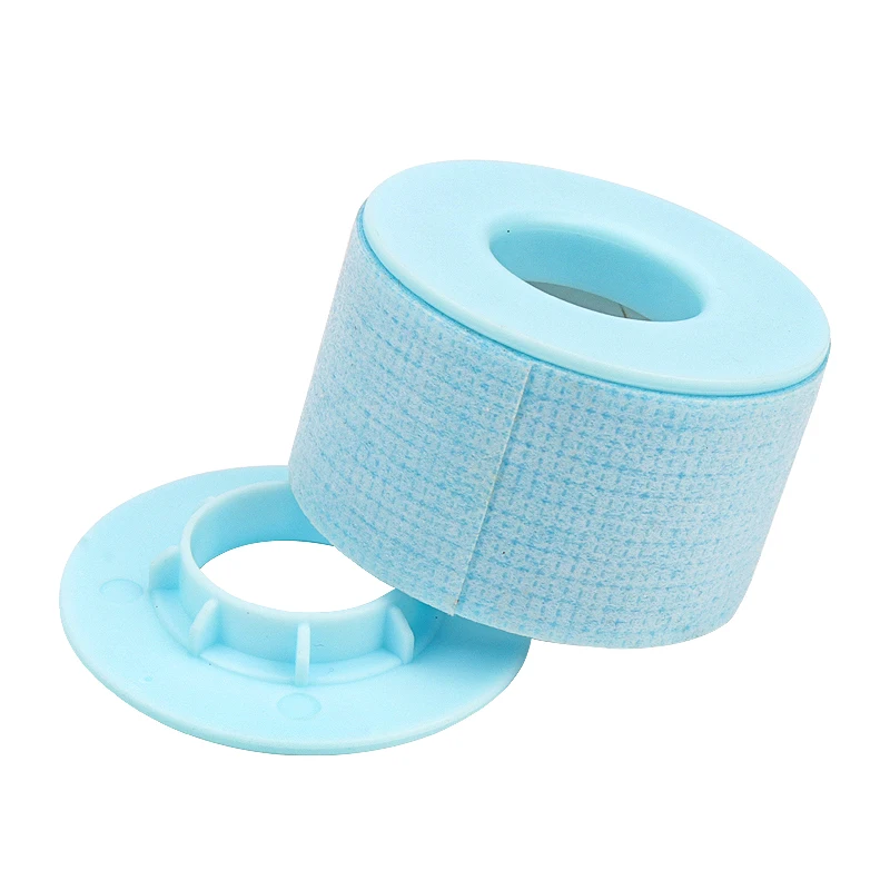 2 Rolls Wimper Extension Roze/Blauw Tape Niet-geweven Zachte Siliconen Gel Tape Voor Enten Valse Wimper Patch onder Eye Pads Tool