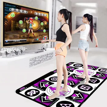 

English Menu Double User Dance Pads Mats For TV PC Computer Flash Light Guide Dance Mat Wireless Controll Games Yoga Mats
