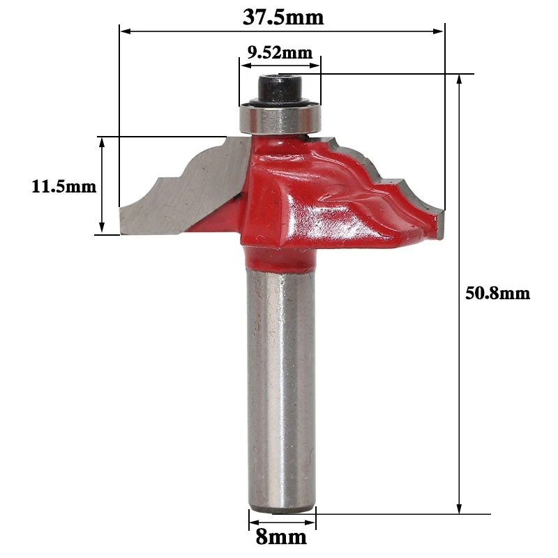 1pcs 8mm Shank Entry Door for Long Tenons Router Bit woodworking cutter woodworking bits Tenon Cutter for Woodworking Tools