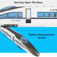 115CM Length Real Restore Simulation High Speed RC Train One Key Open Door Station Anouncement Sound Subway Model Children's Toy 2