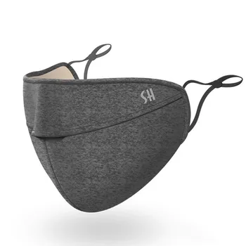 

Unisex Reusable Face Mask Canbe Nose Exposed Design Anti Dust Smog Cold Proof Mouth Mask Breathable Washable Breathing Protector