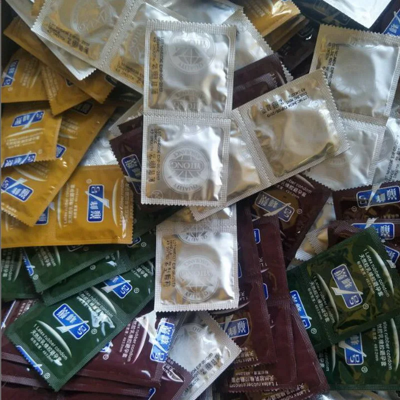 50 Pcs Condoms Adult Large Oil Condom Smooth Lubricated Condoms for Men Penis Contraception Intimate Erotic