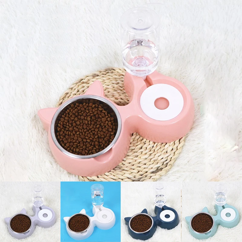 Pet Bowls Dog Food Water Feeder Pet Drinking Dish Feeder Cat Puppy Feeding Supplies Small Dog Accessories Slow Food Dual Use
