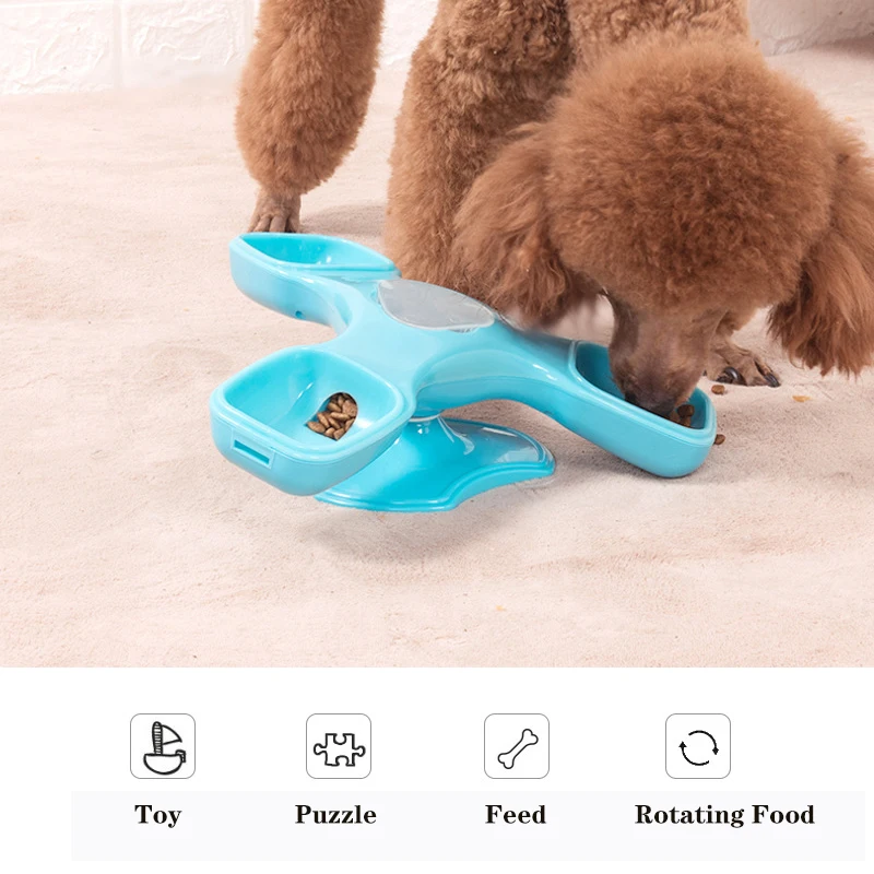 Noblepet головоломка игрушка собака анти дроссель медленная чаша кормушка для пищи кошка маленький средний собаки вращающаяся Интерактивная тренировка IQ игровые Игрушки