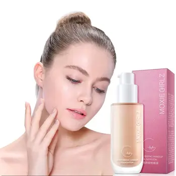 

Moisturizing Makeup Foundation 24Hours Not Fade Anti-drying Waterproof Cover Blemishes Even Skin Color Face Liquid Foundation