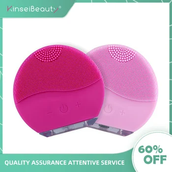

Waterproof Electric Silicone Facial Cleansing Brush Sonic Vibration Massage cleancer Ultrasonic Face Cleaner USB Charging