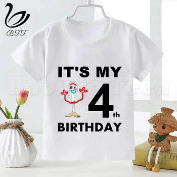 

Kids Toy Story Birthday T-shirt for Children Cartoon Funny Printing Birthday Girls Birthday T Shirts Girl Clothes Party Tees
