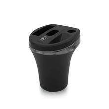 Пепельница 3 в 1, не сжигающая тепло+ зарядная док-станция+ автомобильная пепельница, портативный простой светильник, пепельница для автомобиля, высокая огнестойкость, пепельница