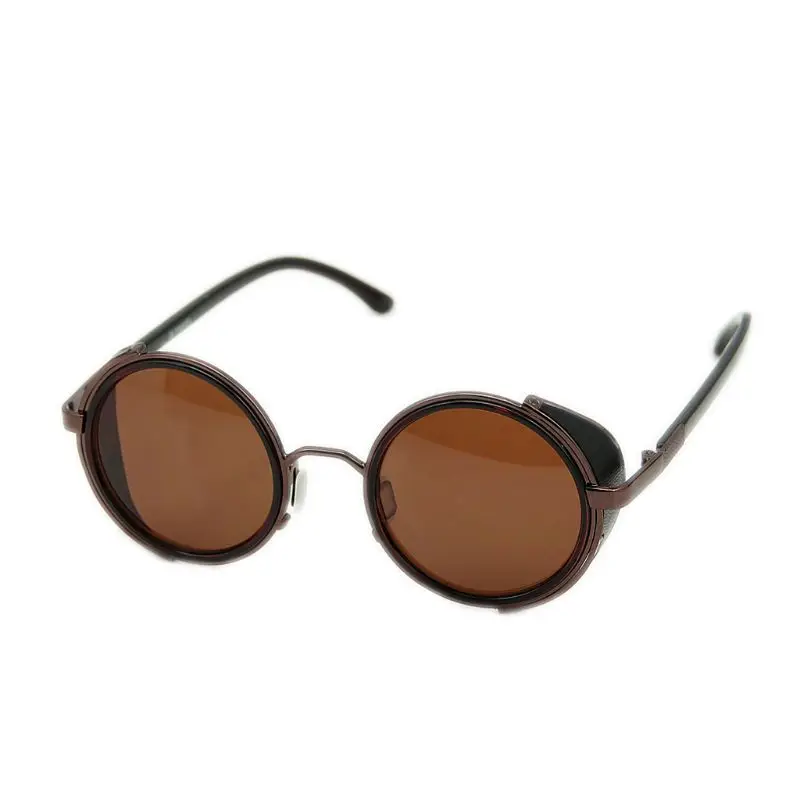 Кибер очки 50s круглые очки Классические стимпанк Солнцезащитные очки Ретро стиль Блиндер MAR18_15