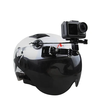 

Buckle Holder Motorcycle Helmet Screws Base Camera Bracket Set Riding Chin Mount Multi Angle Holder for Gopro Hero 8 7 5 4