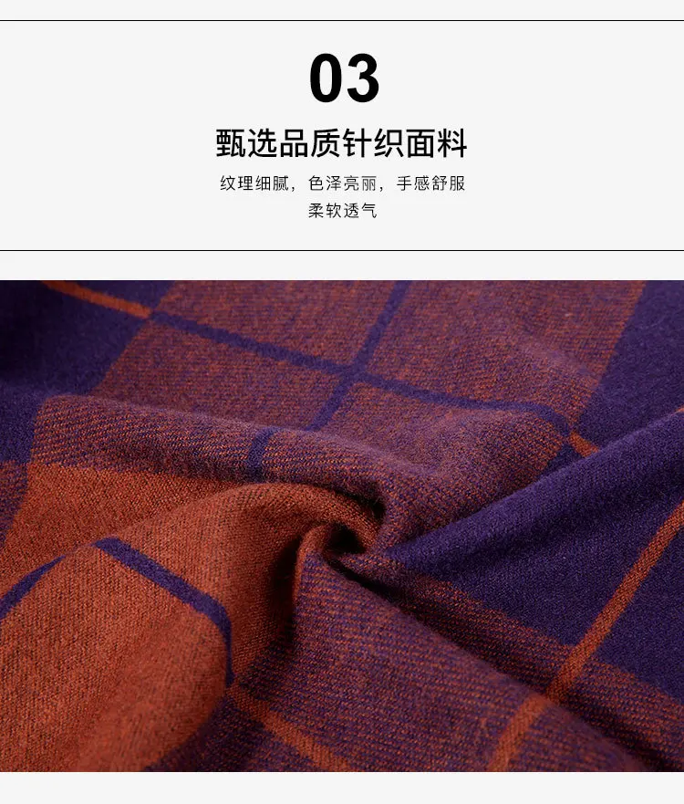 Fall and Winter New Chequered Men's Scarf Decoration Thickened Cashmere Scarf Male Spot Factory Direct Sales