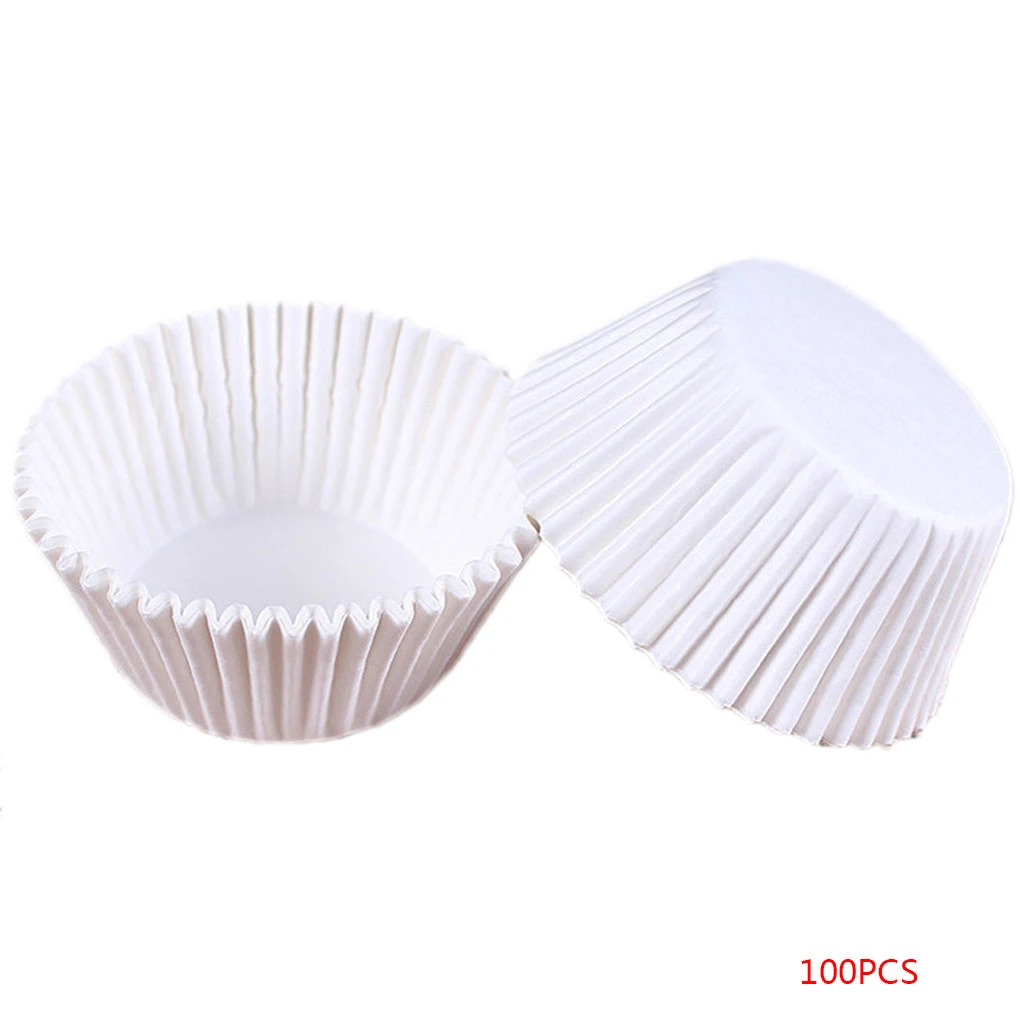 100Pcs Muffin Cupcake Paper Cups Cupcake Liner Baking Muffin Box Cup Case Party Tray Cake Decorating Tools Birthday Party Decor