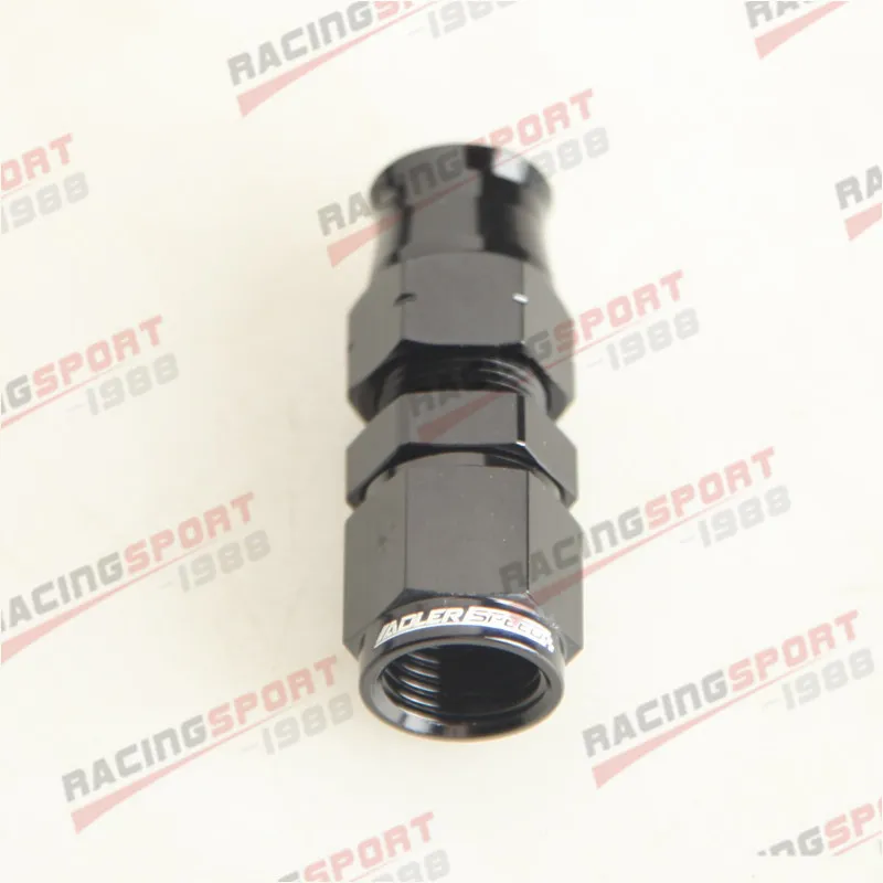 

-6 AN AN6 Female To 3/8" 0.375" Hard Line Tube Tubing Adapter Black
