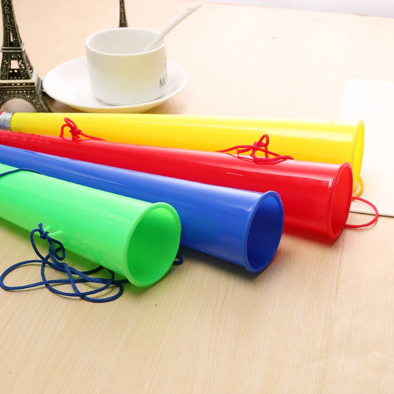 24pcs/lot VUVUZELA Football fan cheer air horns soccer fans gas horn cheerleading sports fan toy plastic trumpet European Cup