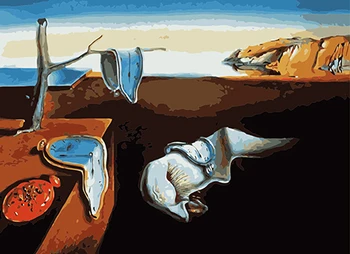 

Dali works oil picture coloring by numbers abstract seaside oil painting wall decoration Painting by Numbers