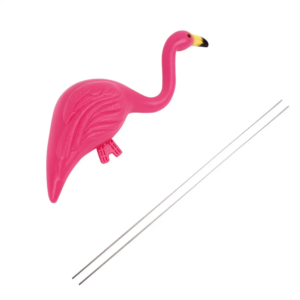 

Plastic Lifelike Flamingo Lawn Decoration Artificial Flamingo Figurines Flamingo Ornament