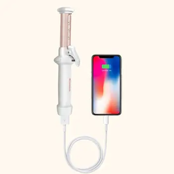 

Professional Cordless Portable Curling Iron Wand USB Rechargeable Mini Hair Curler Hair Styling Tools