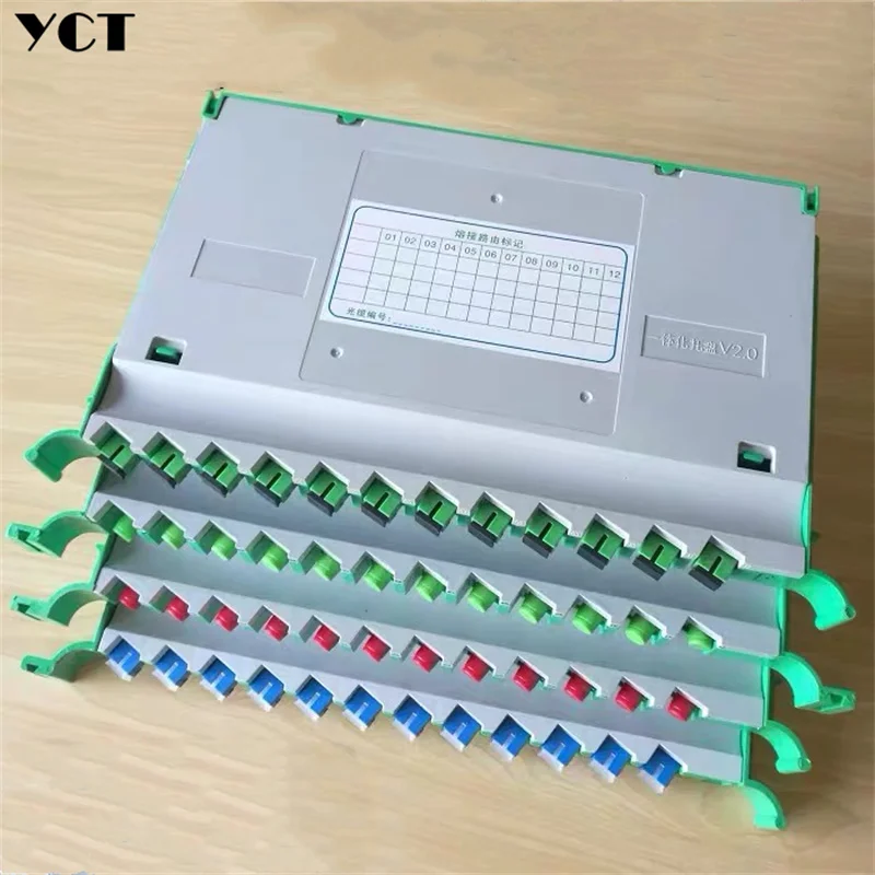 Интегрированный лоток ftth 2 шт. 12 ядер SC FC ST APC интерфейс fusion disk ODF оптоволоконная