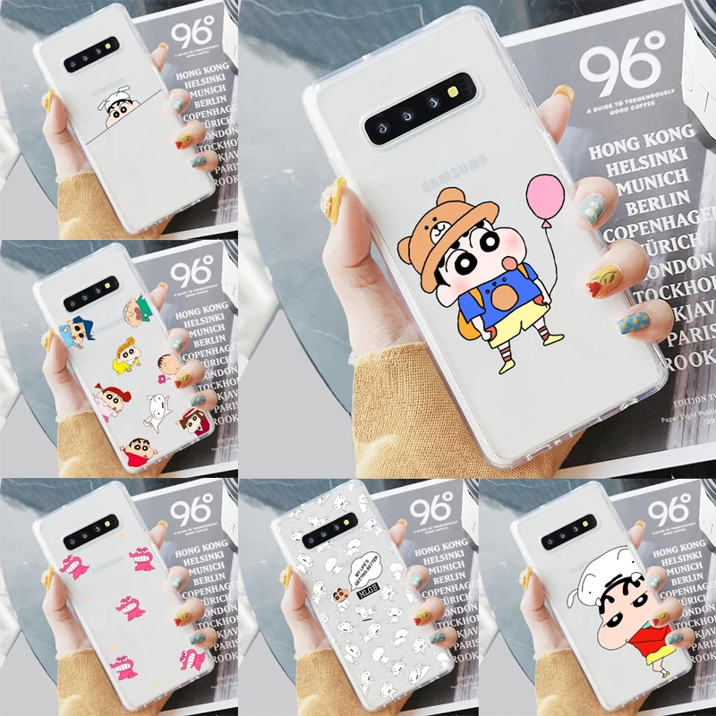 Японские Мультяшные милые карандаши Shin chan для Samsungs S6 S7 Edeg S8 S9 Plus S10 A50 A70 NOTE8 Action Kamen