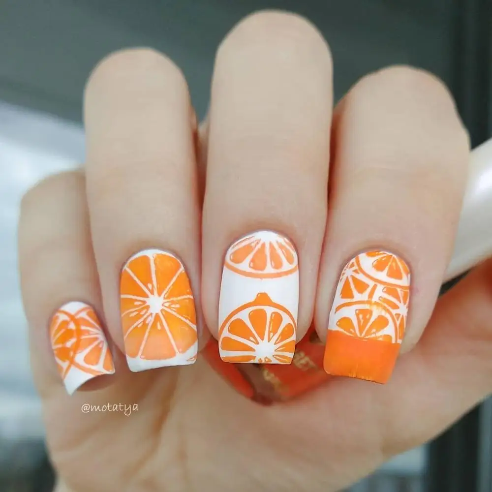 BORN PRETTY Fruit серии прямоугольные штамповочные пластины лимон арбуз изображение ногтей штамп трафарет тропический удар L004