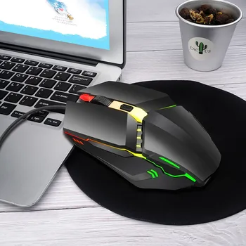 

Mechanical Define the game USB Wired 6400DPI Adjustable Gaming Mouse Mice For PC gaming mouse игровая мышь wireless mouse#G35