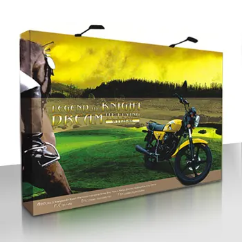 

4x3 Custom Aluminum Alloy Popup Display Stand With Logo Print Fabric For Exhibition Backdrop Wall