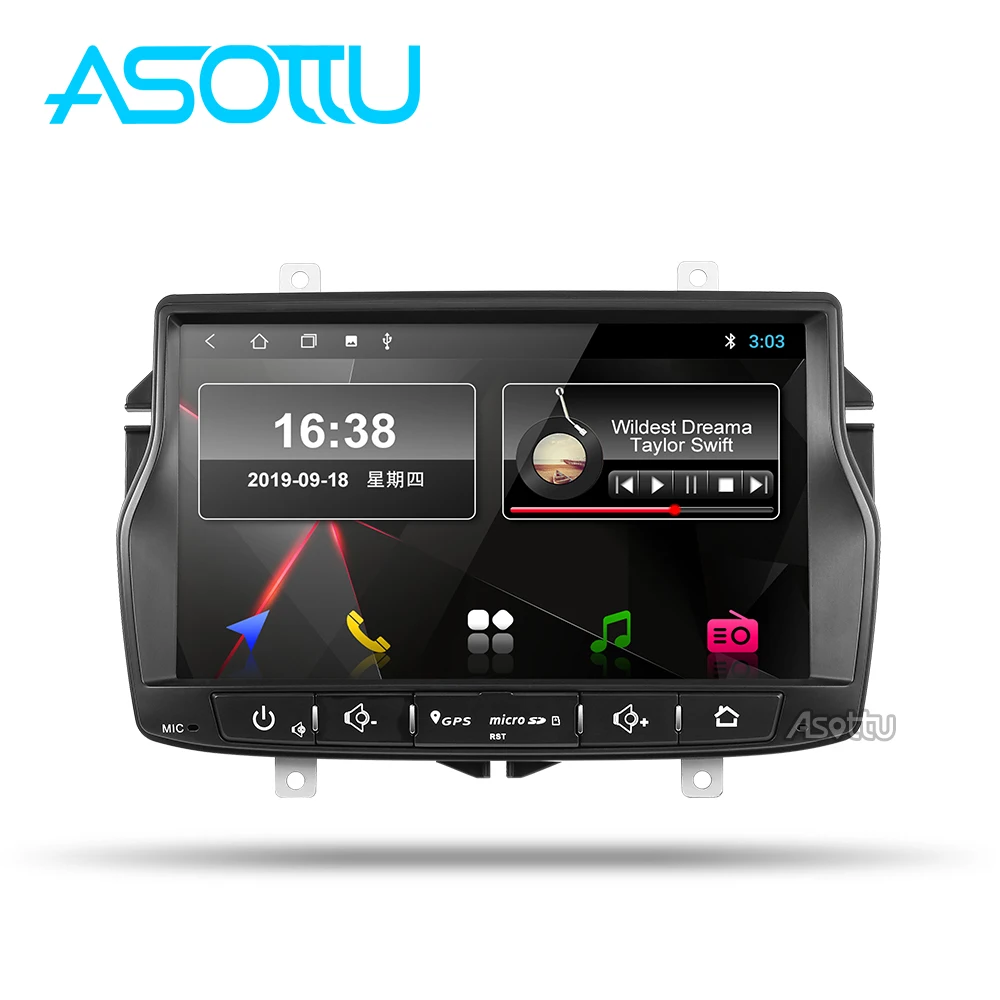 Asottu CLDA8071 PX30 android 9,0 автомобильный dvd для Lada Vesta автомобильный Радио Видео Аудио плеер gps навигация автомобильный стерео плеер