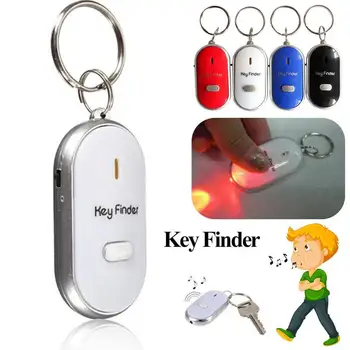 

Wireless Whistle Key Finder Key Chain for Anti-Lost Device Key Chain Electronic Anti-Theft Key Search(Black)