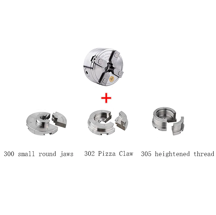 Woodworking Quick-change Chuck, M33*3.5, 1 Inch 8 Teeth, 1 1/4 Inch 8 Teeth, With 3 sets of jaws