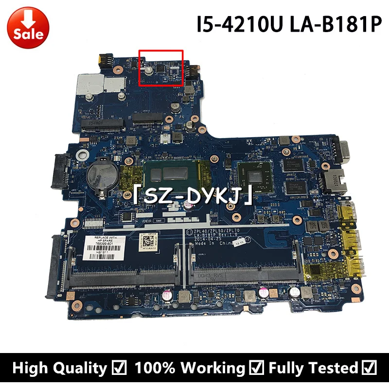 Для HP ProBook 470 G2 450 материнская плата для ноутбука ZPL40/ZPL50/ZPL70 LA-B181P 768399-001 768399-501 768399-601