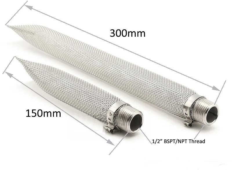 Пивной котел или бродильный/сетчатый фильтр bazooka 1/2 ''NPT 12 дюймов 30 см/6 дюймов 15 см для Homebrew