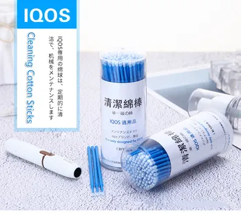 

100PCS/BOTTLE Cleaning Cotton Sticks Clean Kit Tools for IQOS 2.4 Plus For IQOS 3.0 Accessories