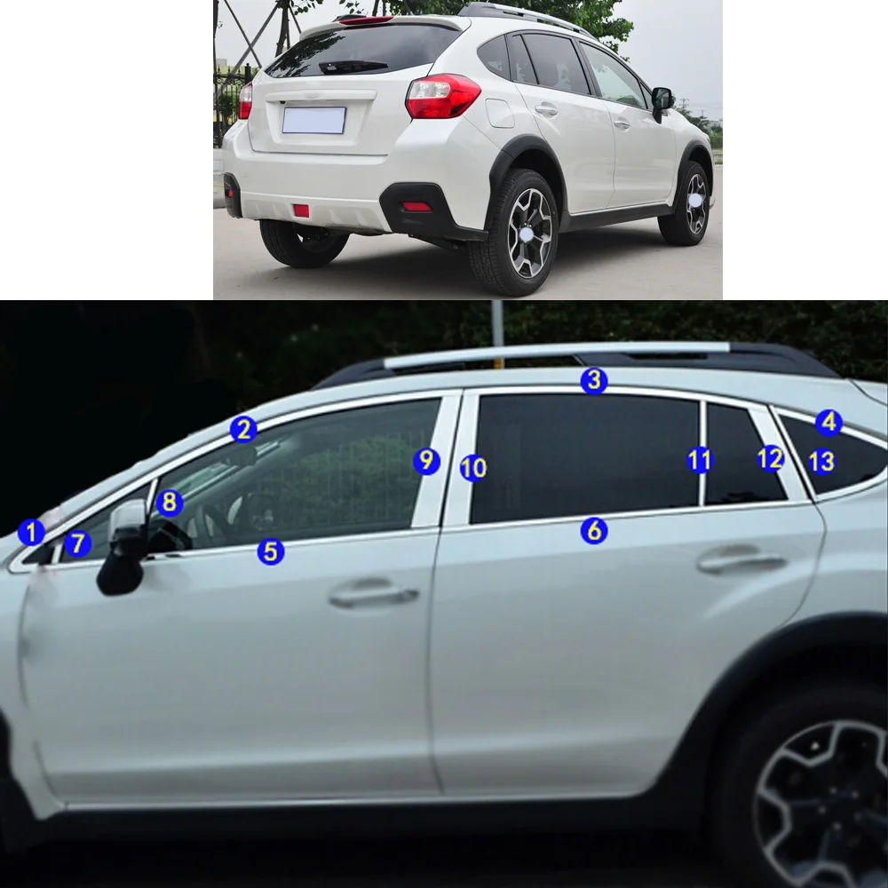 Auto Styling Abs Scheinwerfer Augenbraue Dekorative Abdeckung Aufkleber  Trim für Subaru Xv 2012-2016